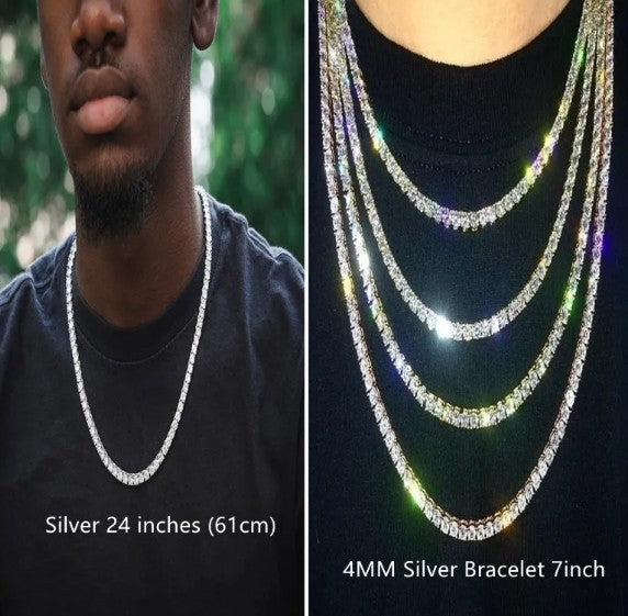 -輝- 4MM Iced Out Tennis Chain