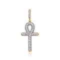 -神- Iced Out Ankh Cuban Chain