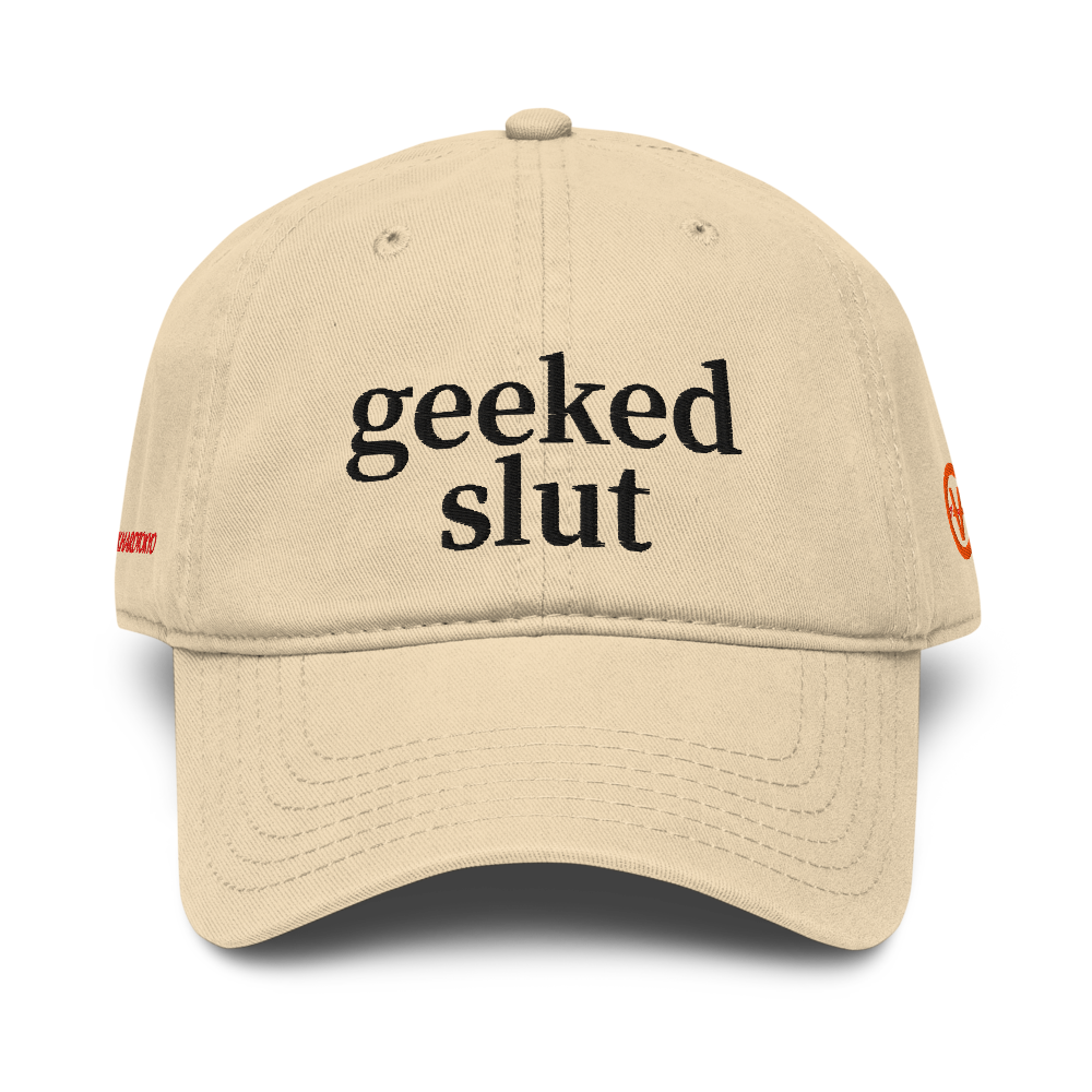 VØCKHARDTOKYO "geeked slut" Washed Cap for MAO
