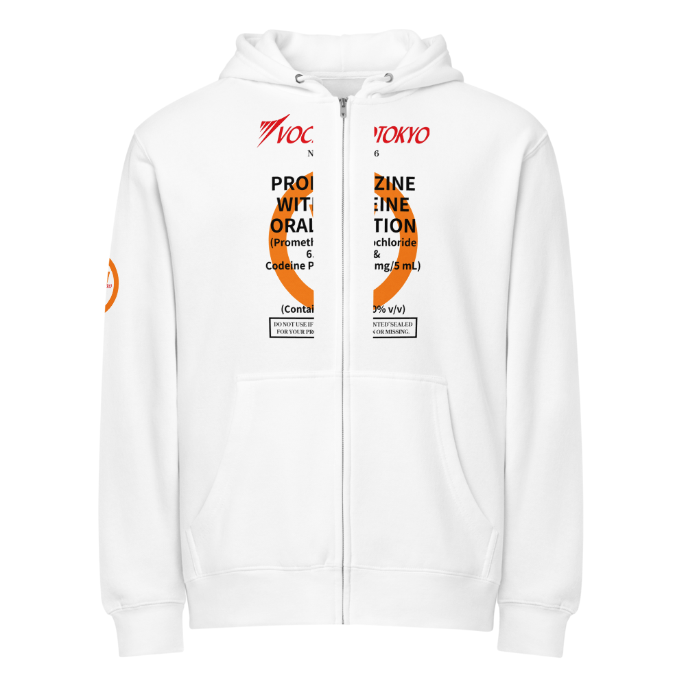 VØCKHARDTOKYO Bottle Label Full Zip Hoodie