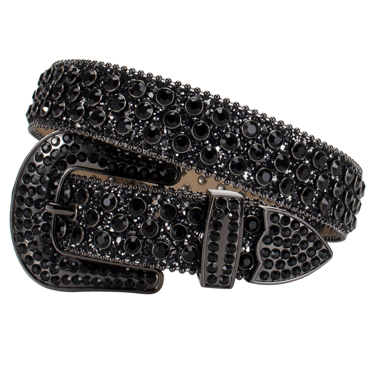 -黒豹- Bl@ck Rhinestone Belt